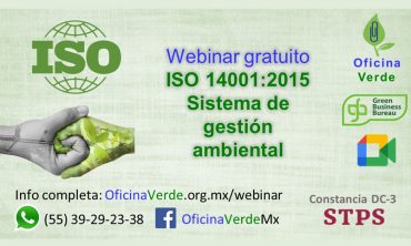 Webinar gratuito ISO 14001:2015 Sistema de gestión ambiental